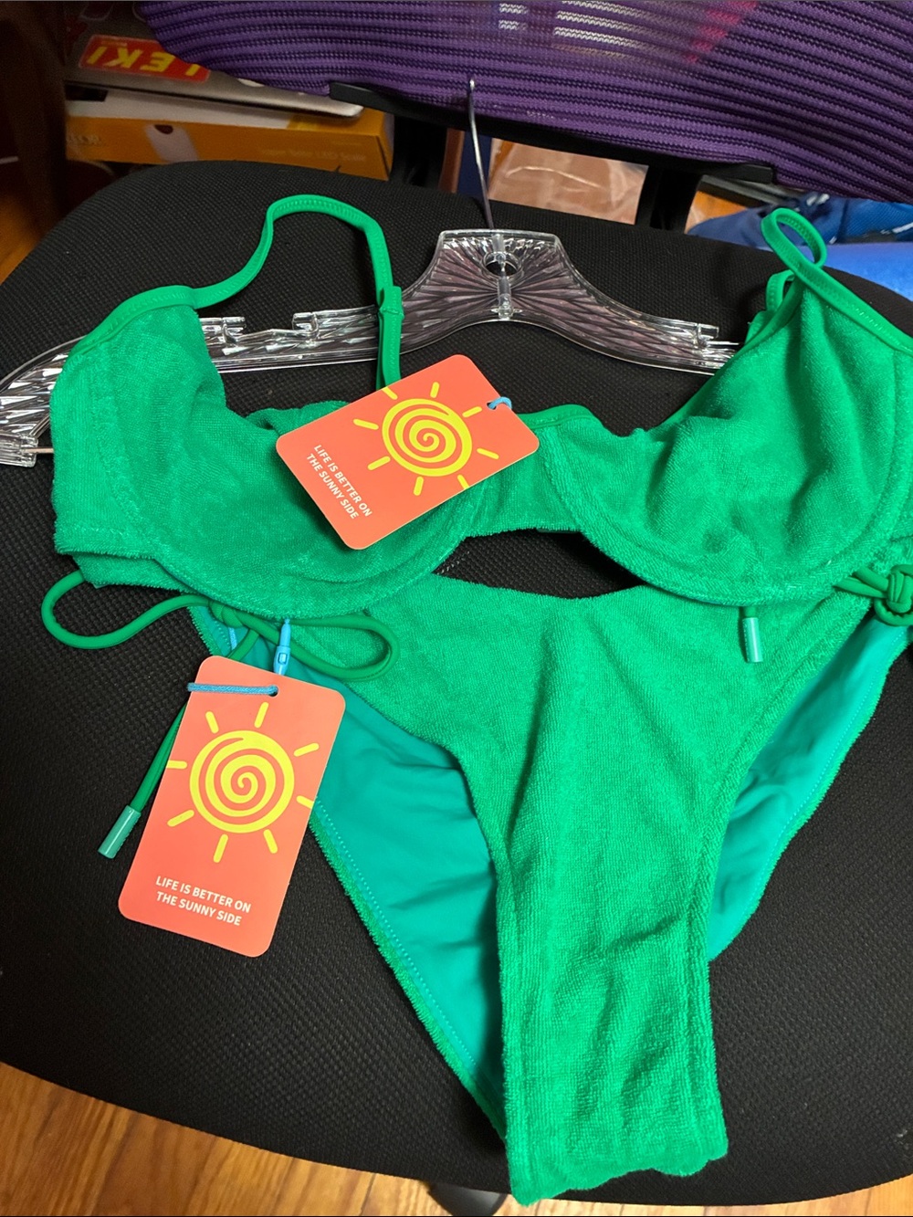 Blackbough terry bikini